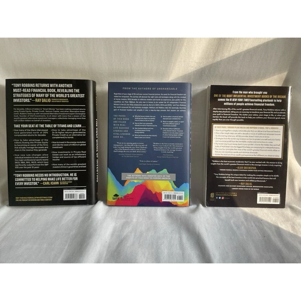 Tony Robbins New Book Bundle Lot + Workbook + Cards